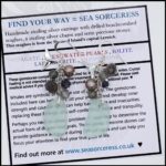 925 sterling silver, seaglass and multi gemstone earrings with whale tail charms