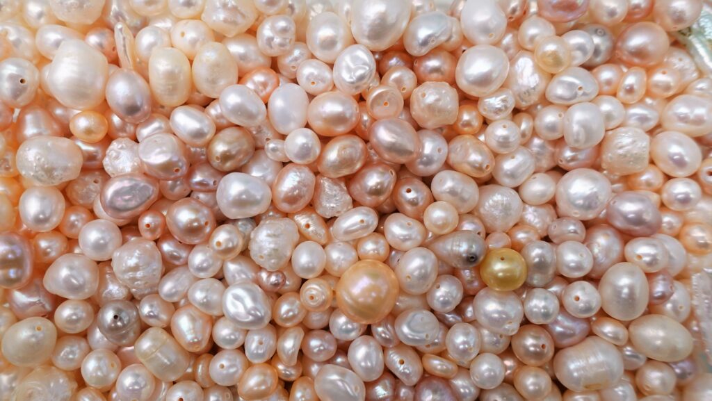 beads of cultured pearls and freshwater pearls, the june birthstone