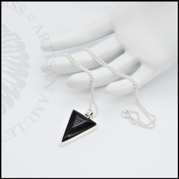 image of whitby jet arrowhead necklace