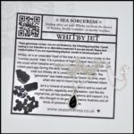 image of tiny whitby jet necklace