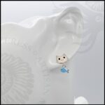925 sterling silver fishing kitten studs